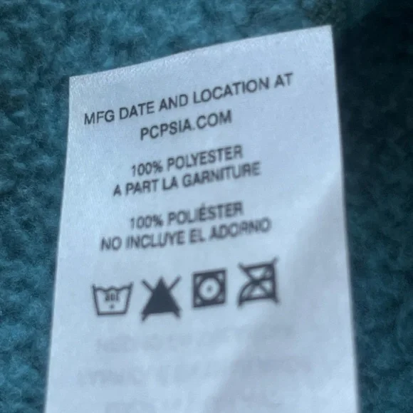 Patagonia Women's Better Sweater 1/4-Zip Teal Green Fleece. Size: Medium. - Picture 11 of 11